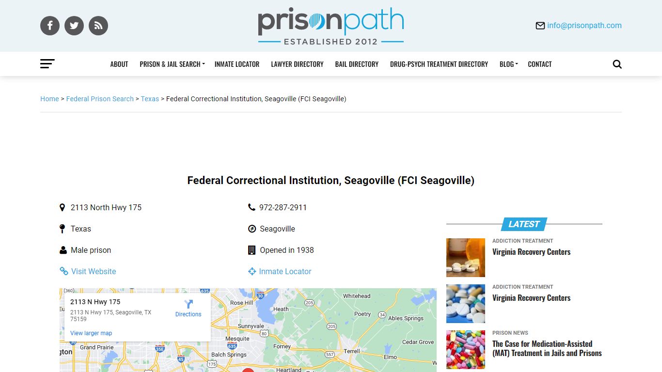 Federal Correctional Institution, Seagoville (FCI Seagoville)